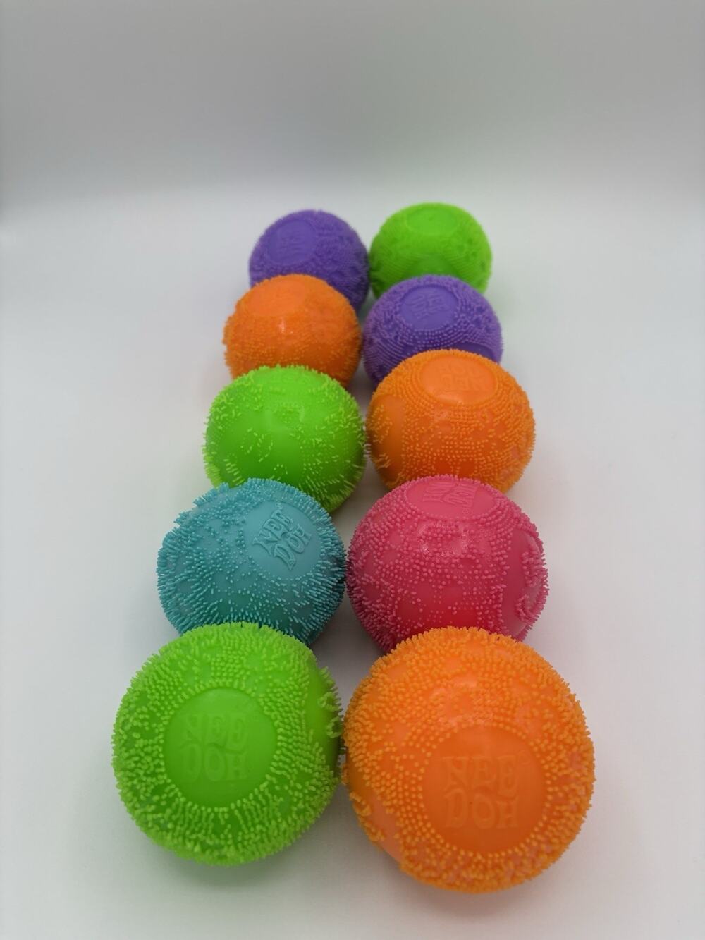 Schylling NeeDoh Nee Doh Fuzz Ball Flower Power Lot of 10 No Box